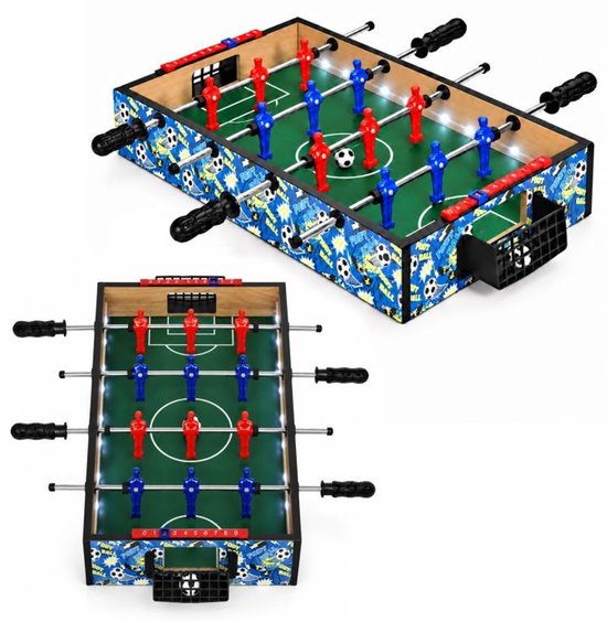 ECOTOYS Mini Tafelvoetbal - 50x30 cm - Voetbalspel voor Kinderen