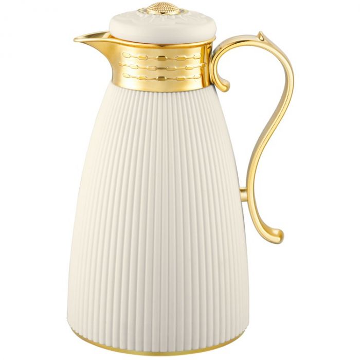Ferveo HELENA Thermoskan - 1L - Beige/Goud – productafbeelding