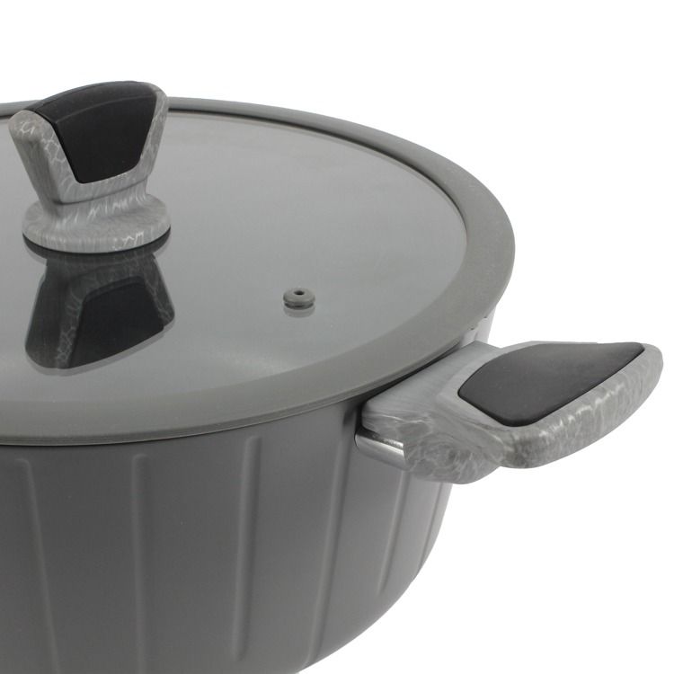 Ferveo Bradar Braadpan met Deksel - 28cm - Zwart - Inductie