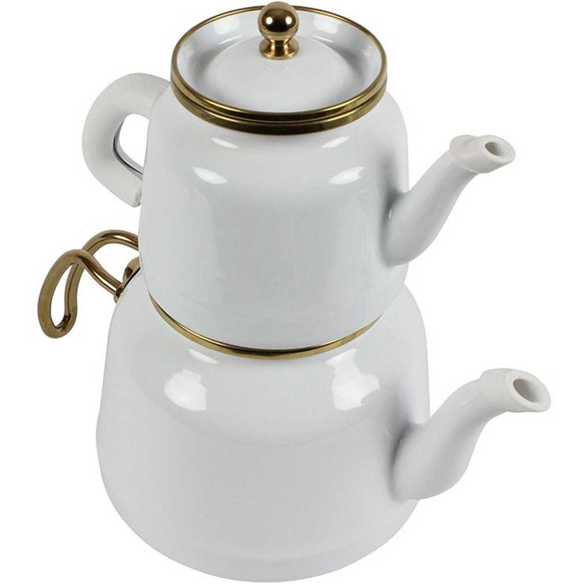 Ferveo Dawa Theepot Set - 1,0L / 2,5L - Wit/Goud