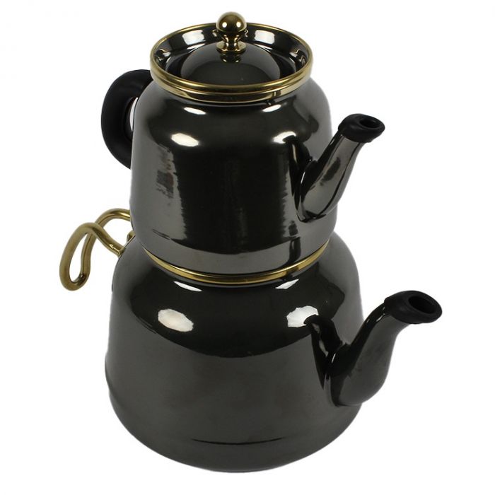 Ferveo Dawa Theepot Set - 1,0L / 2,5L - Zwart/Goud