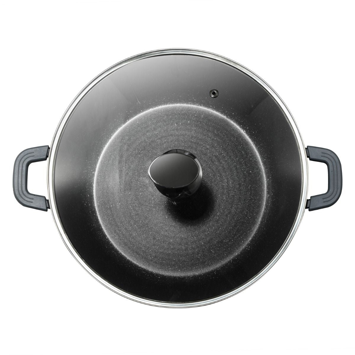 Ferveo Omega M Braadpan met Deksel - 24cm - Zwart - Inductie