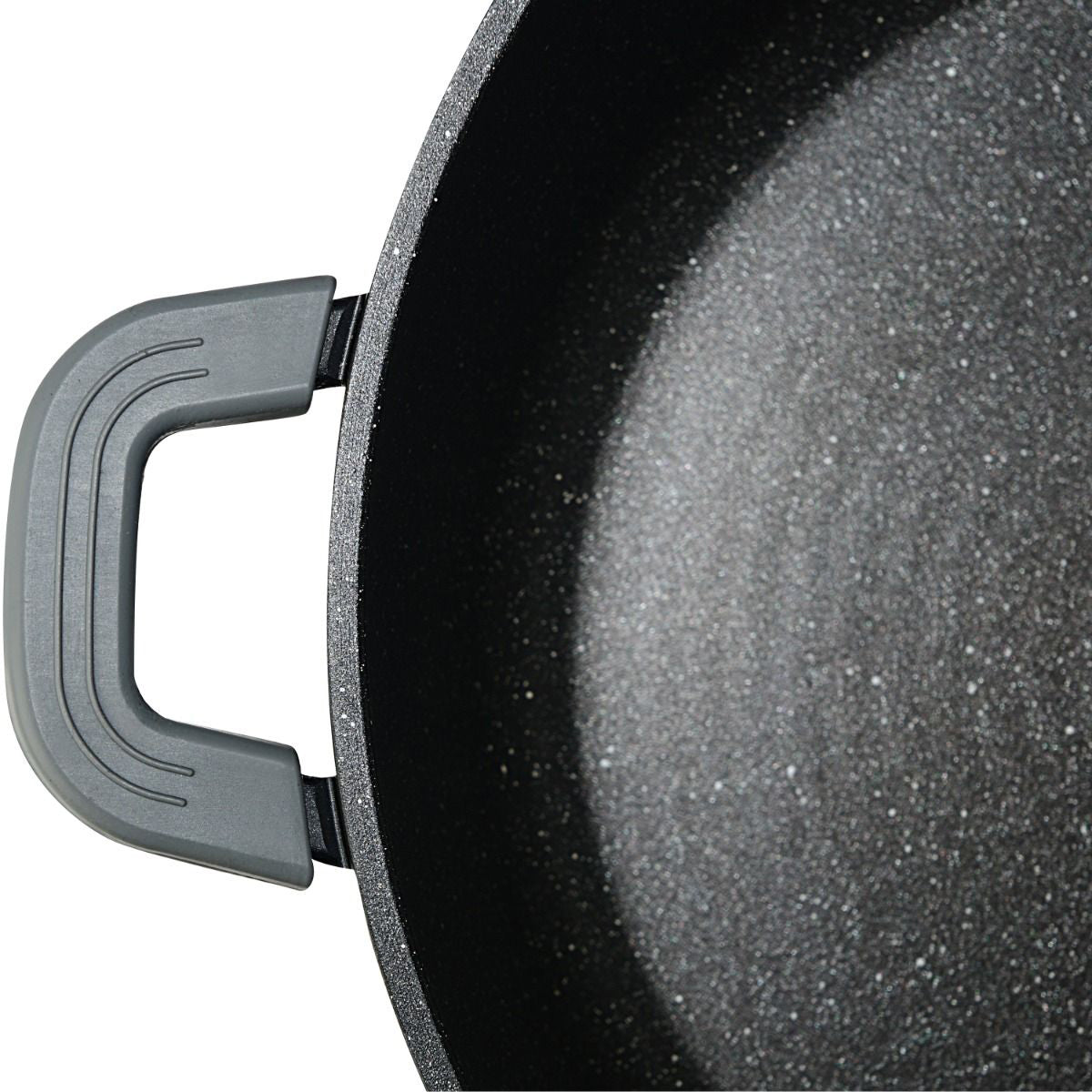 Ferveo Omega M Braadpan met Deksel - 24cm - Zwart - Inductie