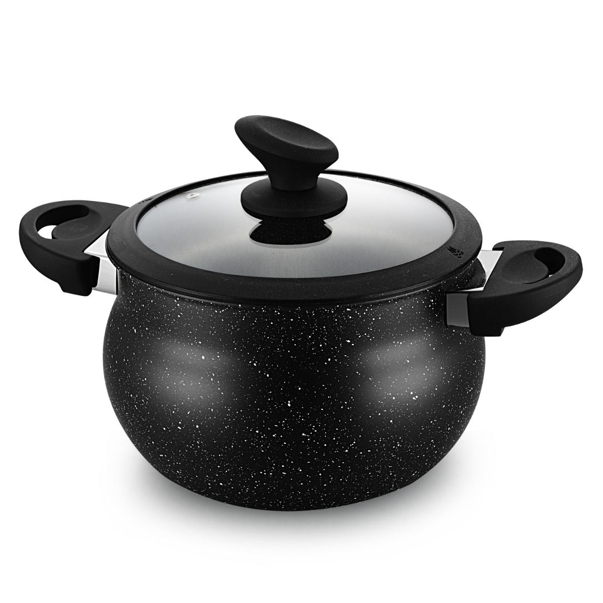 Ferveo Sahra Couscouspan - 12,5 Liter - 28 cm - Inductie geschikt - Stoompan - Zwart