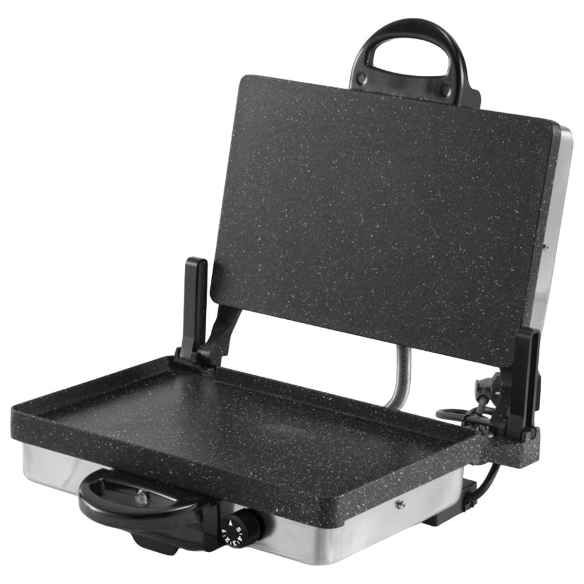 Ferveo Sanna Contactgrill - Lahmacun Maker, Broodrooster & Tafelgrill - Turkse Pizza Maker - Zwart/Wit