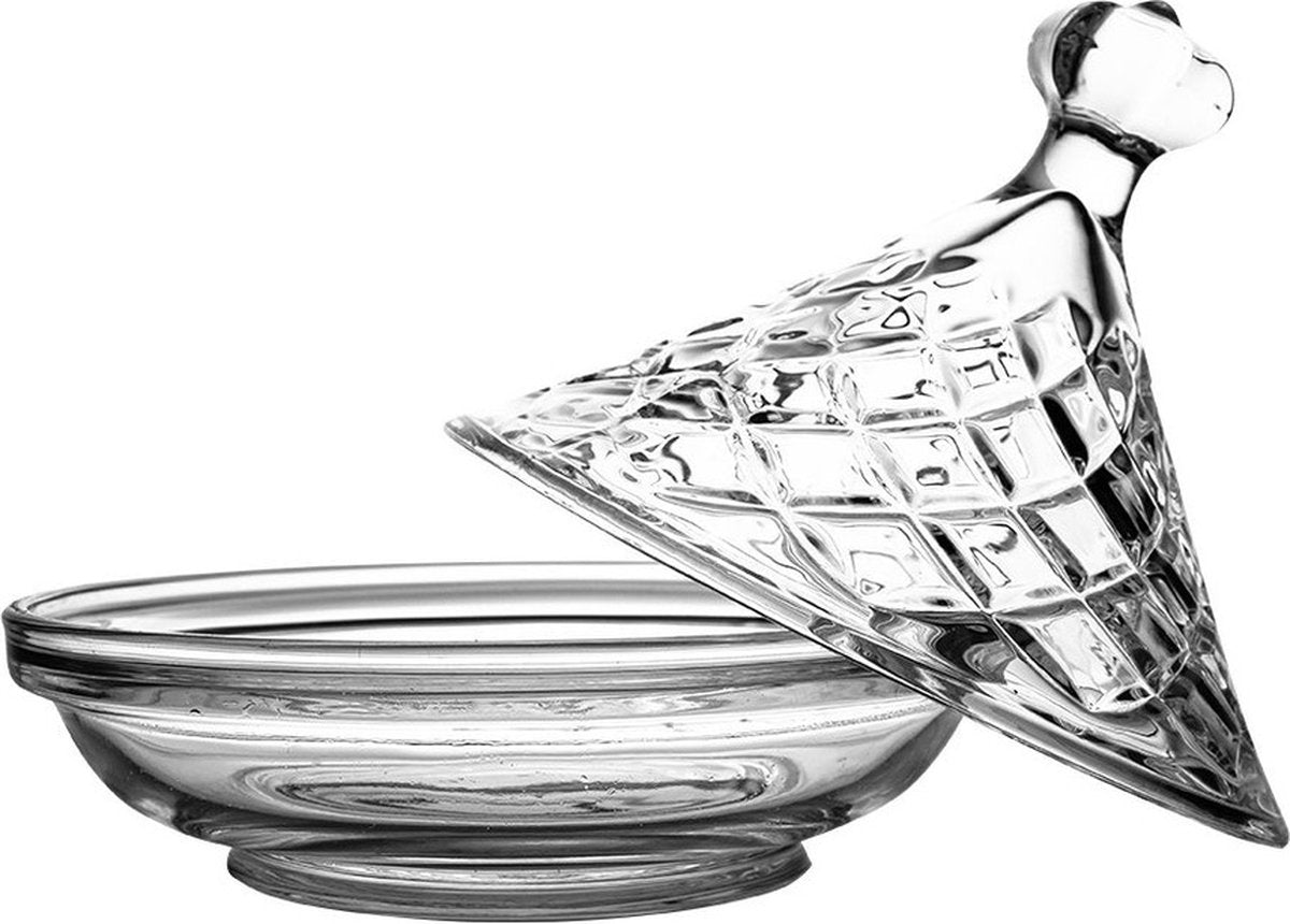 Glozini Vorspeisenschüssel – 4er-Set – Mini-Tajine-Schalen mit Deckel 