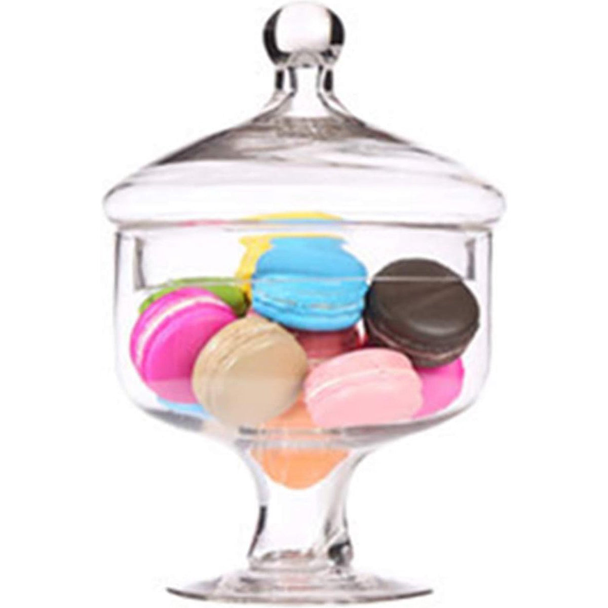 Glozini Glass Candy Jar on Foot with Lid - 23cm