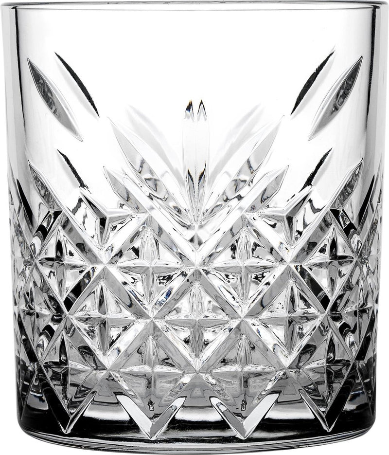 Glozini Tumbler Glasses - Set of 6 - Water Glass - Whiskey Glass 