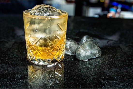 Glozini Trinkgläser mit Goldrand – 6er-Set – Wasserglas – Whiskyglas 