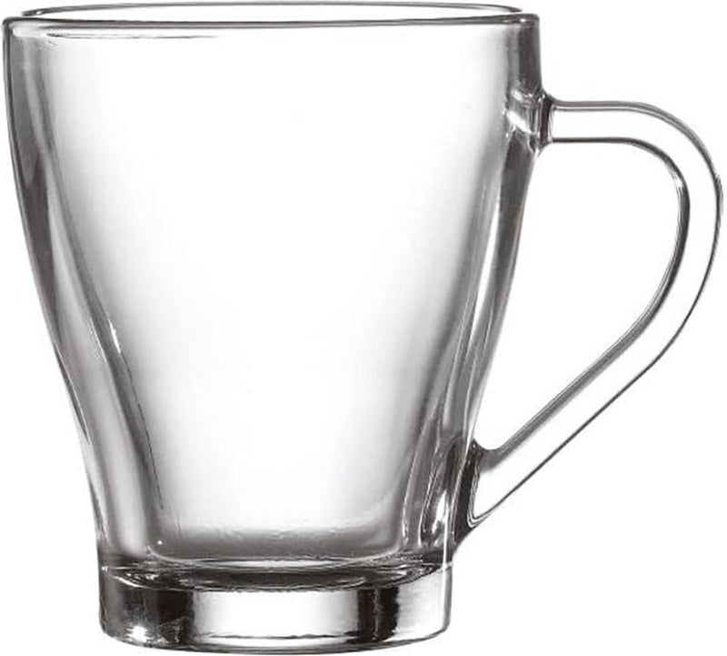 Glozini Tea Glasses with Handle - Set of 6 - 250ml - Tea Glass - Tea Cups - Tea Glass 