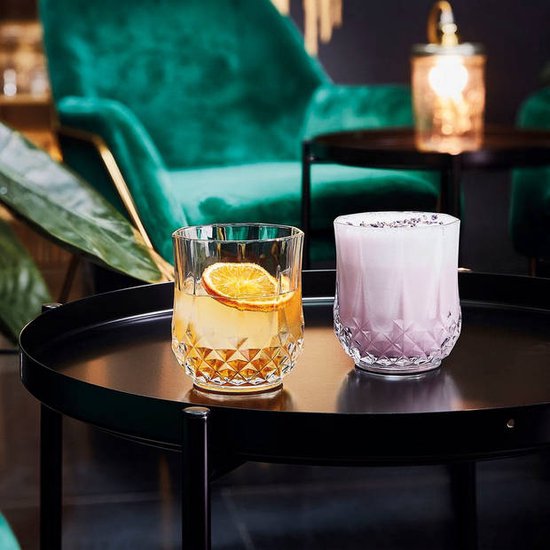 Glozini Vienna Tumbler Gläser – 6er-Set – Wasserglas – Whiskyglas