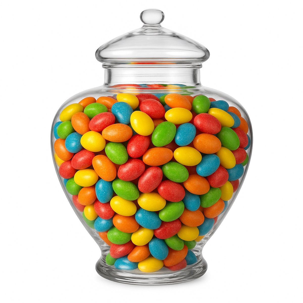 Glozini Glass Candy Jar with Lid - 20cm