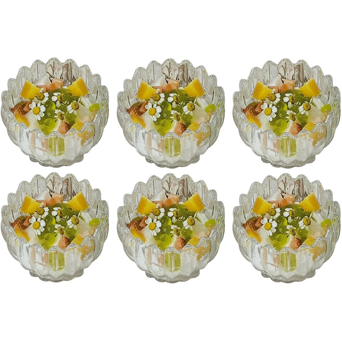 Glozini Jessica Dessert Schaaltjes - Set van 6 - IJscoupe - IJsbeker