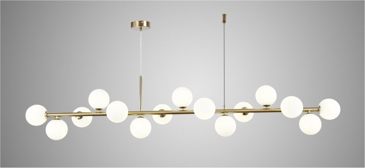 Kadirelli Industrial Ceiling Lamp - 15x G9 - 40W - Chandelier - Hanging Lamp - Luxury Gold Lamp