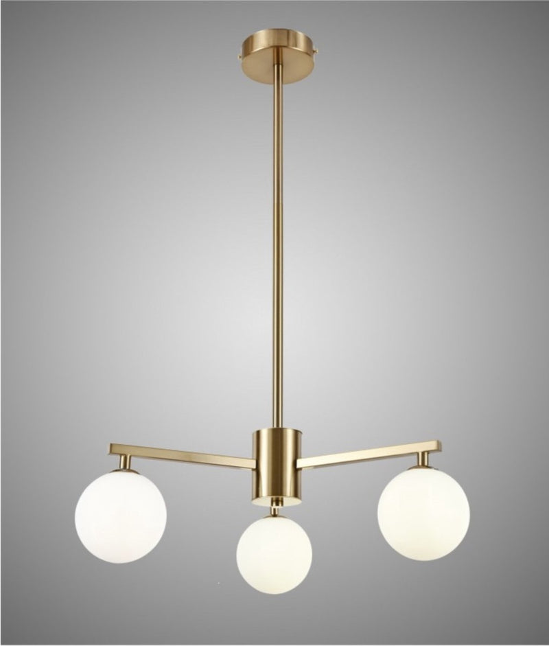 Industriële Plafondlamp - 3x G9 - 40W - Kroonluchter - Hanglamp - Luxe Goudenlamp