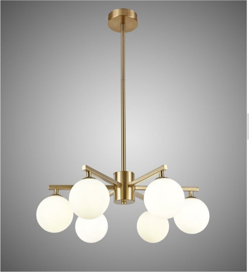 Industrial Ceiling Lamp - 6x G9 - 40W - Chandelier - Hanging Lamp - Luxury Gold Lamp