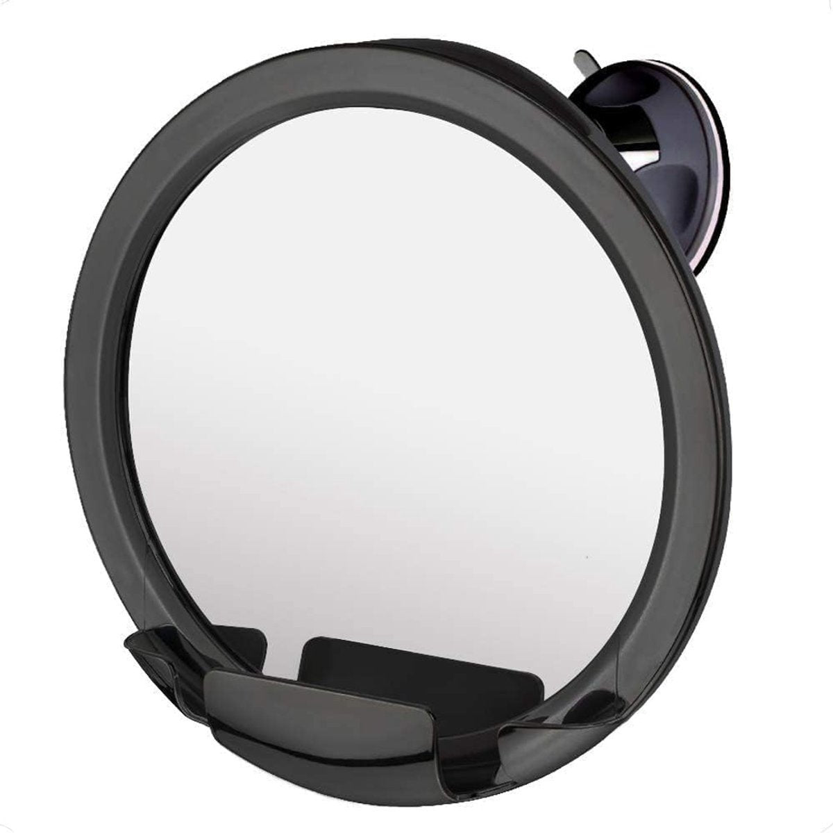 KAIA Douchespiegel - Douche Spiegel Anti-condens met Zuignap, Scheerspiegel - Fogless Shower Mirror - Zwart