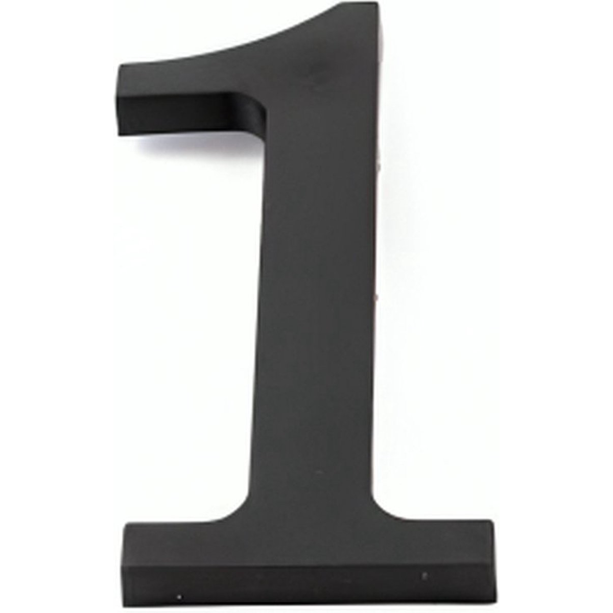 KAIA House number 1 - Large 17.5 cm XL - Matt Black - Plastic