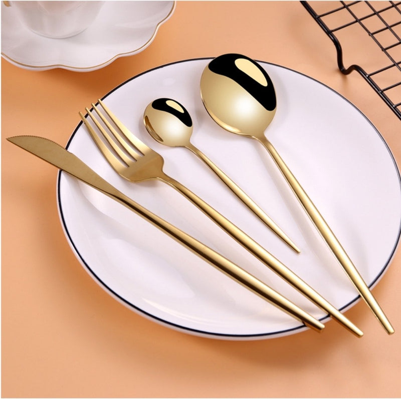 Kadirelli Cutlery Set - 24-piece - Gold - 6 Persons