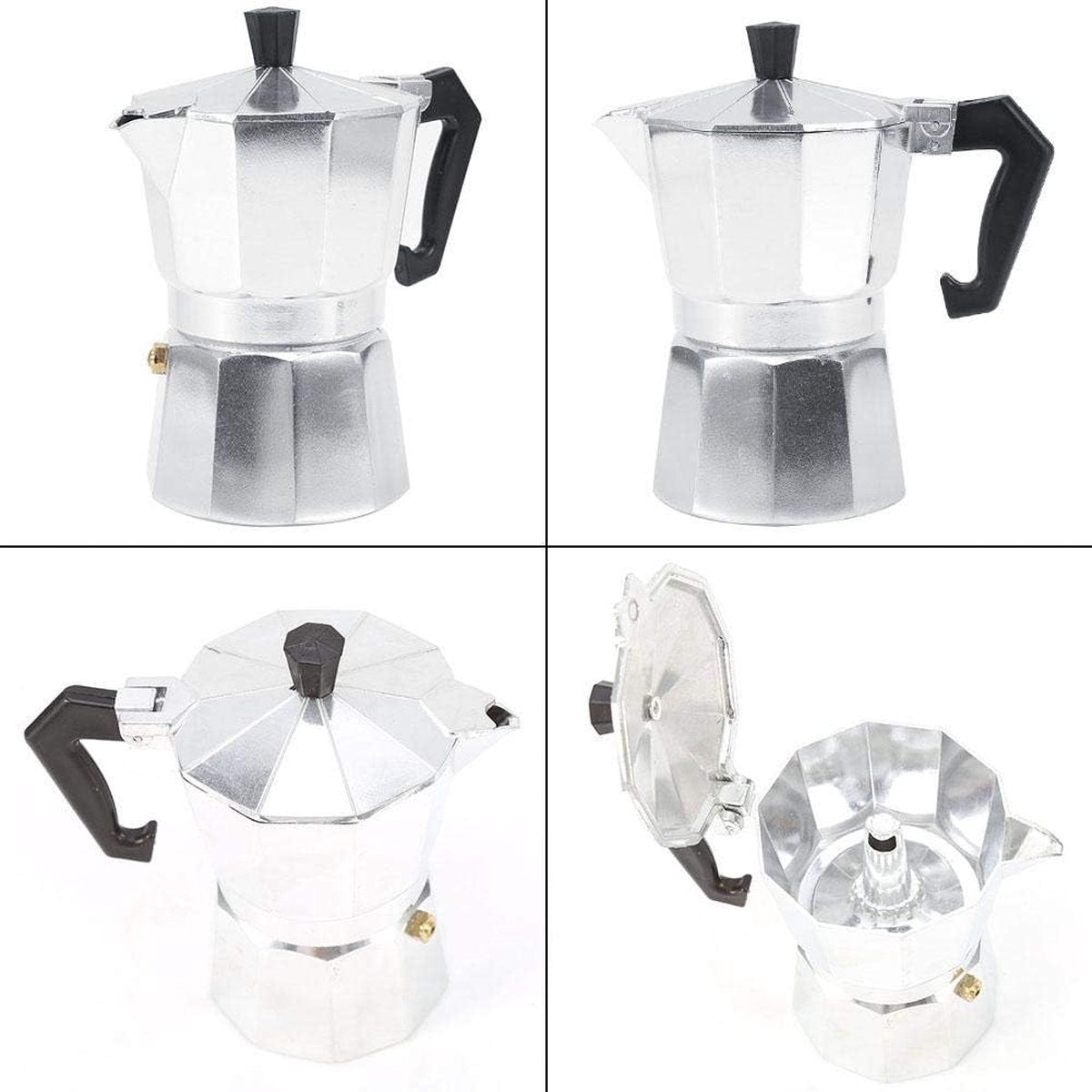 Kadirelli Koffie Percolator - 12 Kopjes - Inductie - Zilver