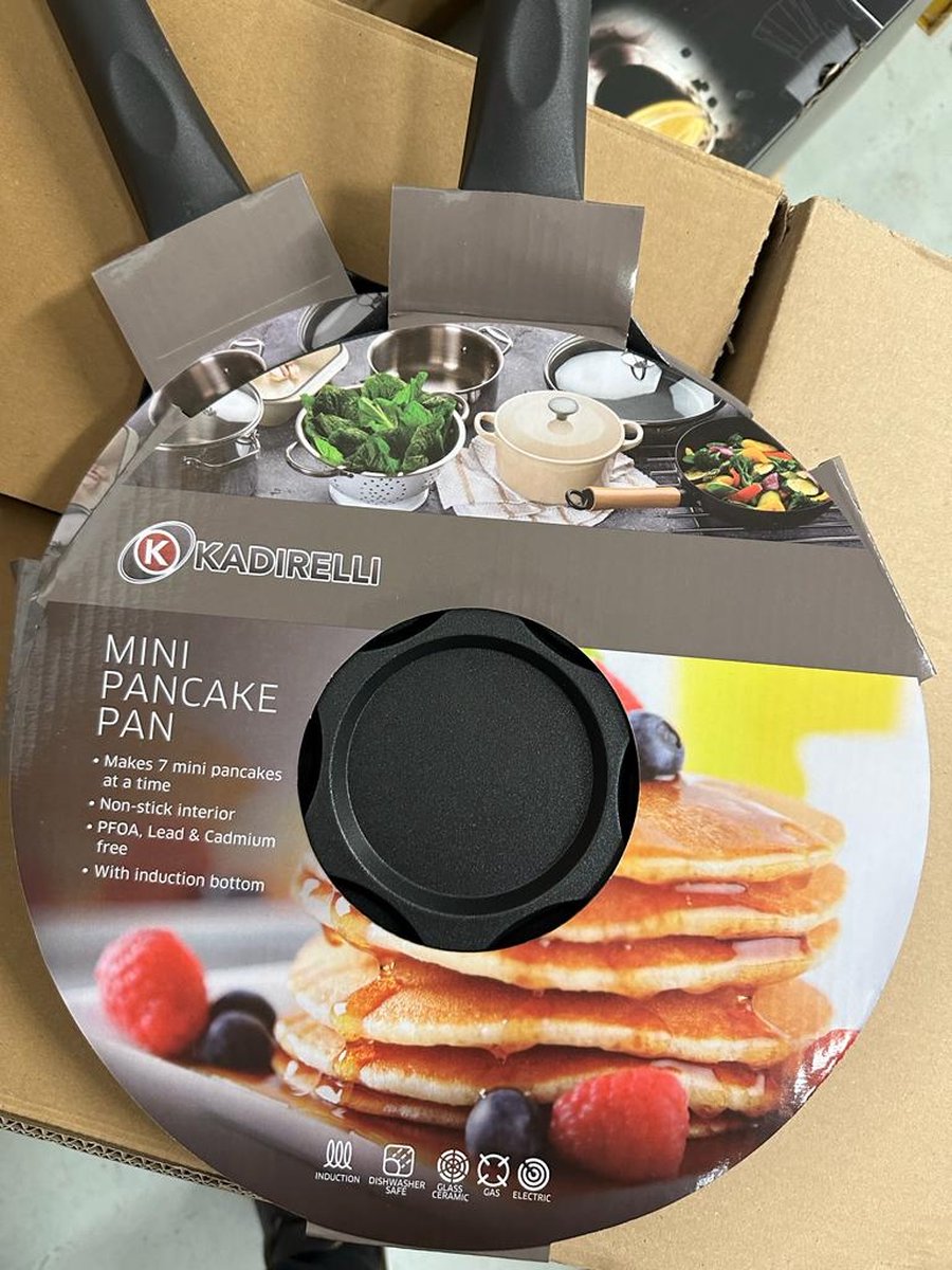 Kadirelli Pancake Pan - 26cm - 7 Kop - Pannenkoekenpan - Pancake Maker - Inductie - TEKZEN