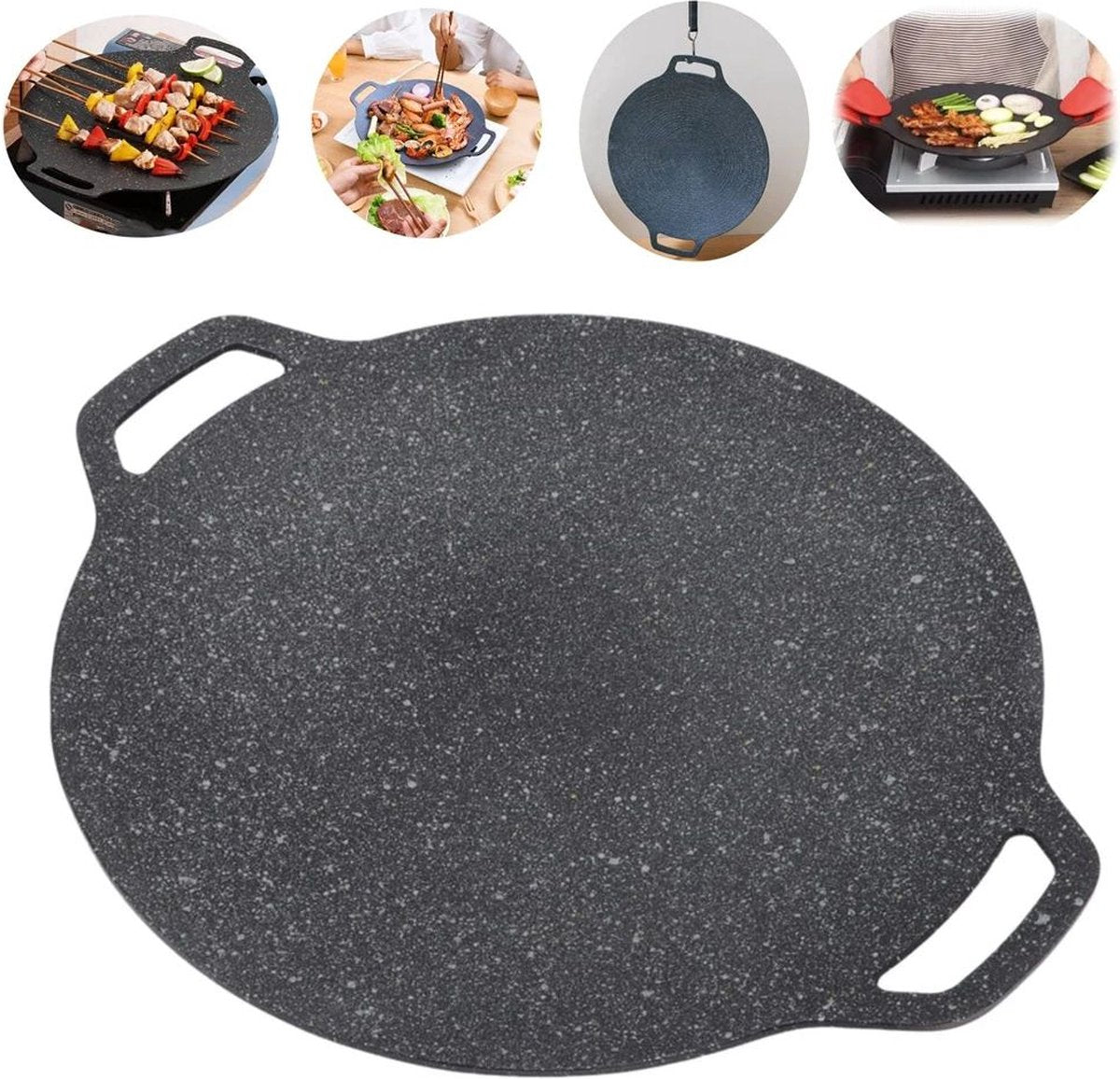 Kadirelli Pizza Pan / Bread Pan - 30cm - Black - Induction