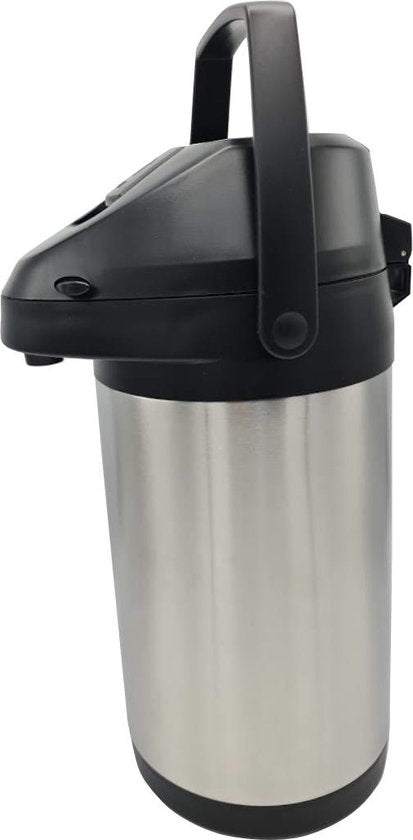 Kadirelli Thermoskan met Pomp - 3 Liter - Thermosfles