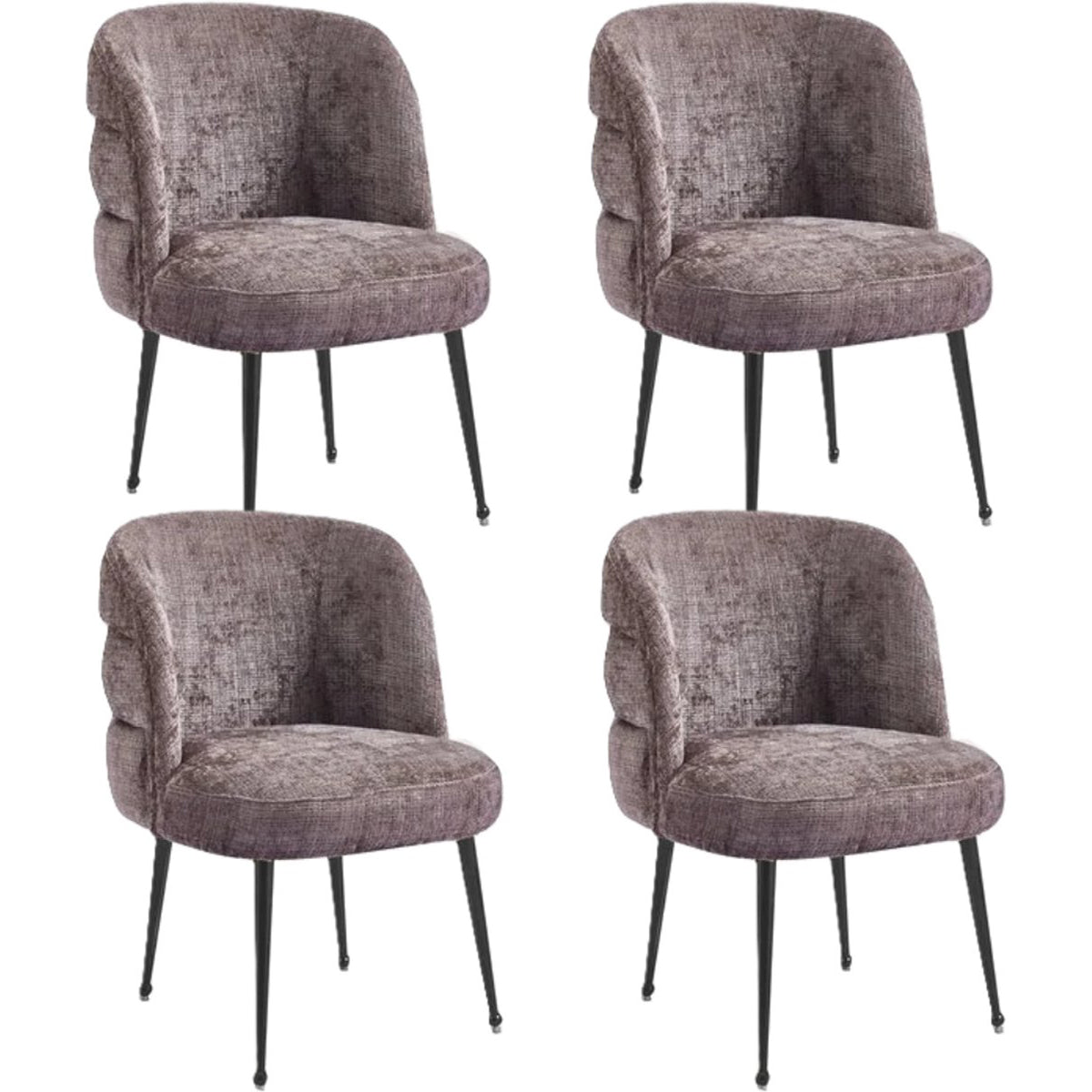 Kadirelli - Dining Chair - Set of 4 - Taupe - Microfiber Fabric - Microfiber - Modern - Hotel Chic