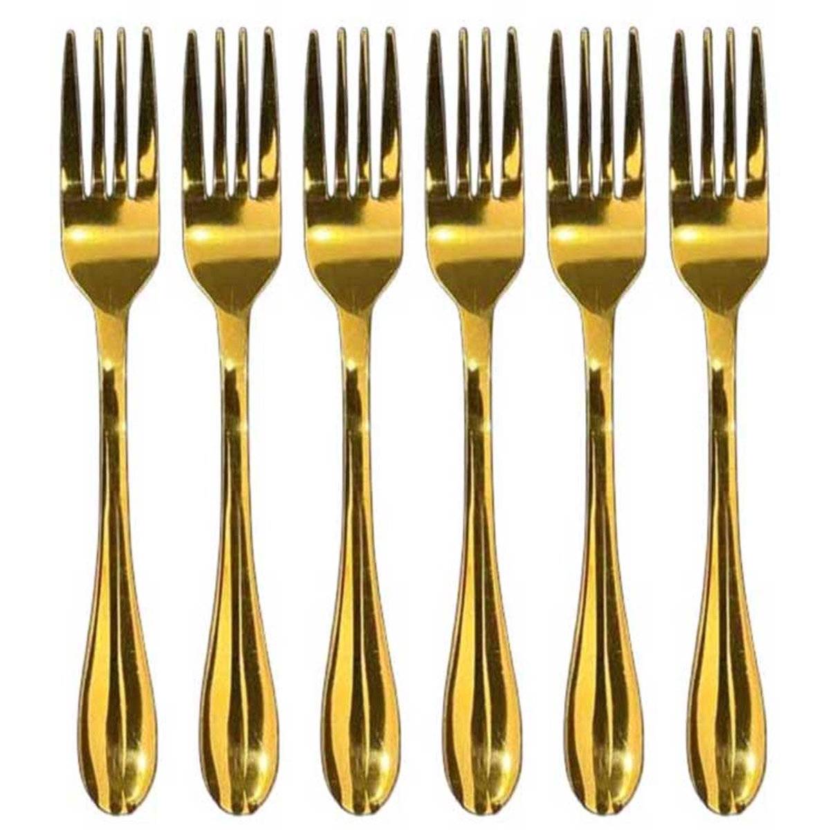 Kadirelli Dinervork - Set van 12 - RVS Vorken - Vork - Goud