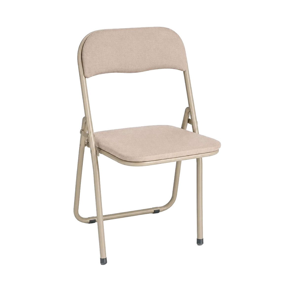 Kadirelli Klapstoel - Beige - Set van 2 - Klapstoelen - Opvouwbare Stoelen met Bekleding