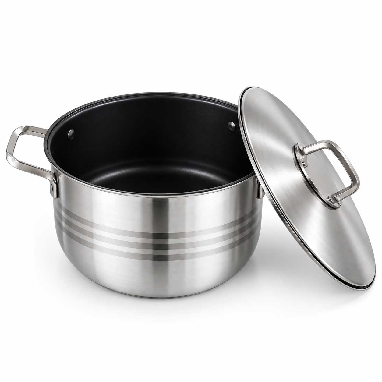 Kadirelli Kookpan met Deksel - 24cm - RVS - Inductie - PFAS-Vrij