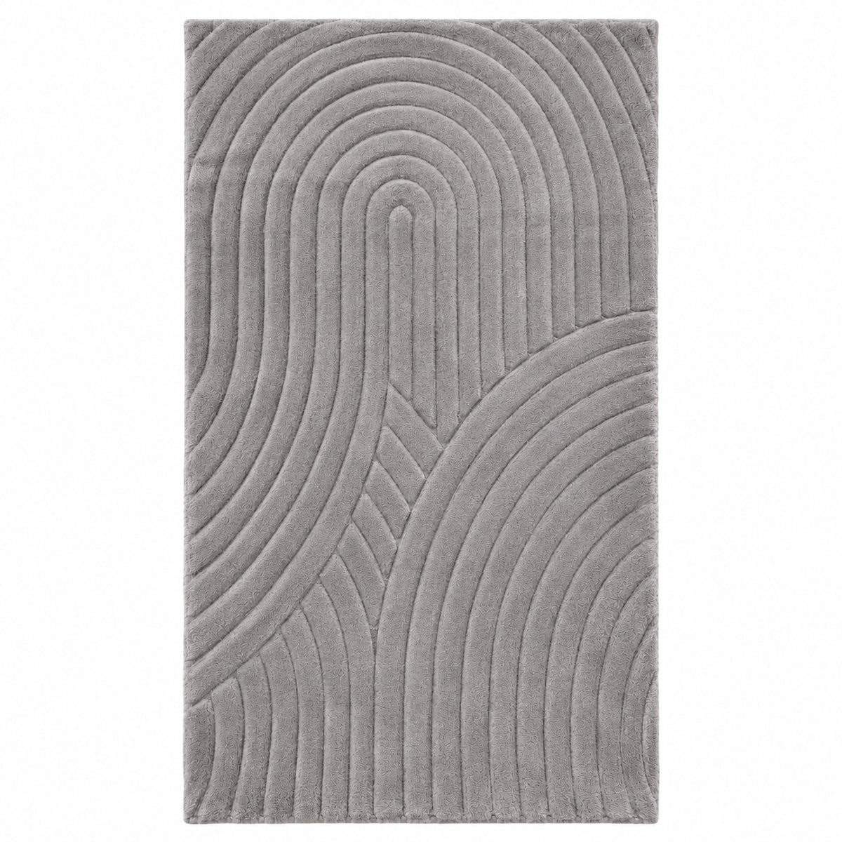 Kadirelli Pursoft Mea Loper - 80x300 cm - Grijs - Hoogpolig Vloerkleed - 15 mm - Synthetisch