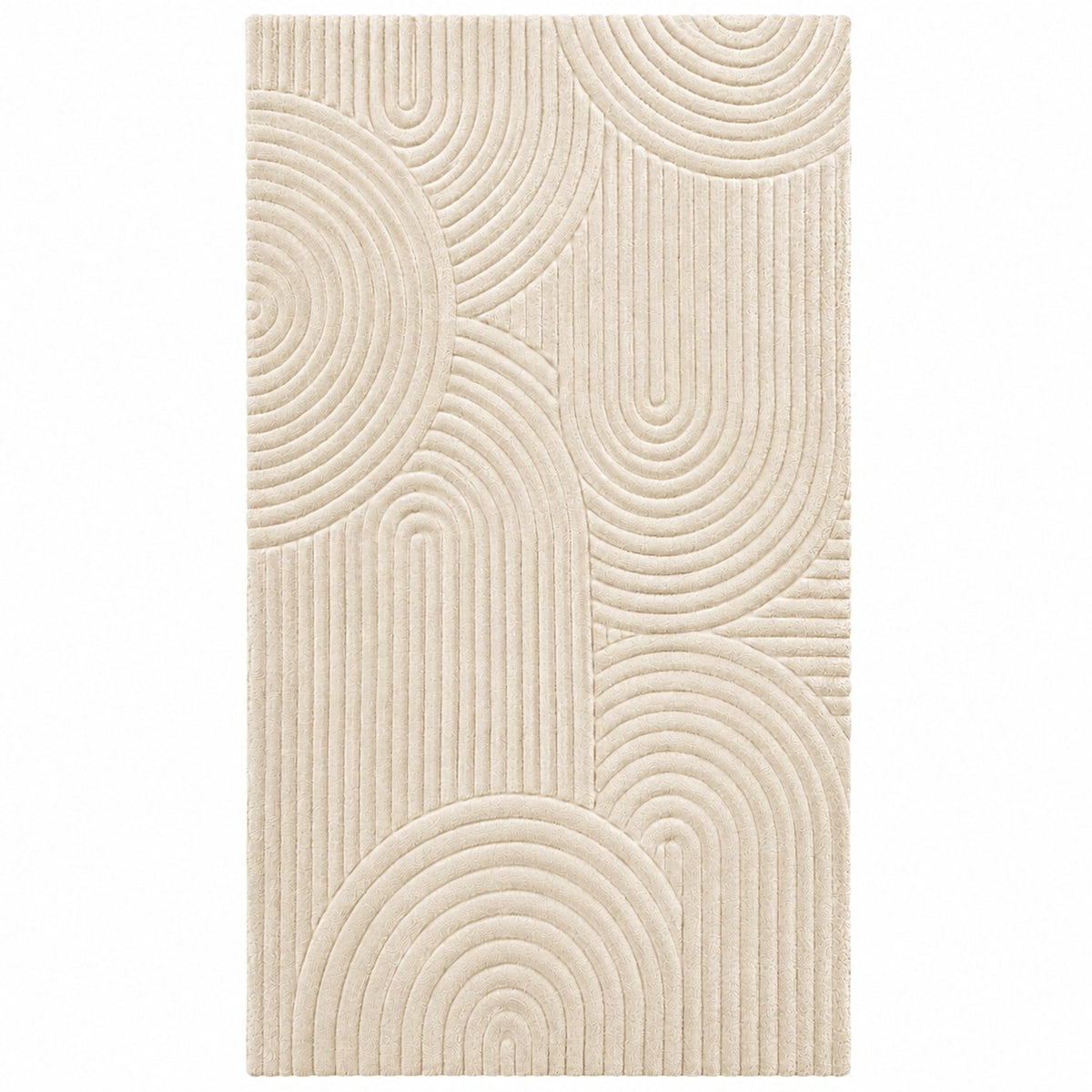 Kadirelli Pursoft Trendy Loper - 80x300 cm - Crème - Hoogpolig - 15 mm - Synthetisch - Vloerkleed