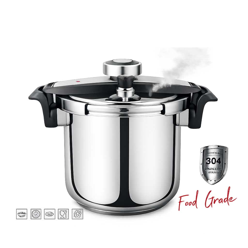 Kadirelli Snelkookpan - 7L - RVS - Snelkoker - Inductie