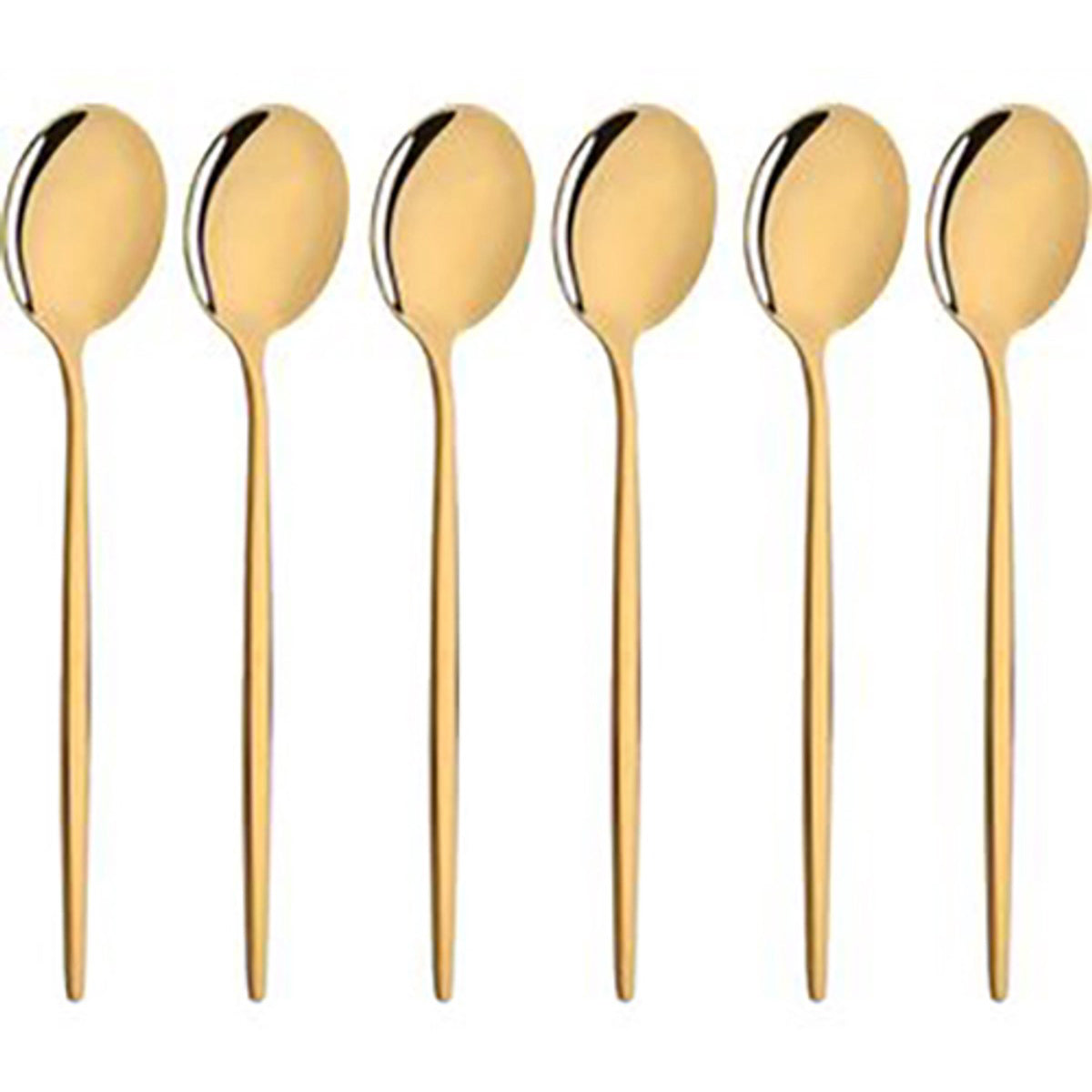 Kadirelli Tafellöffel - 12er Set - Edelstahllöffel - Suppenlöffel - Gold 