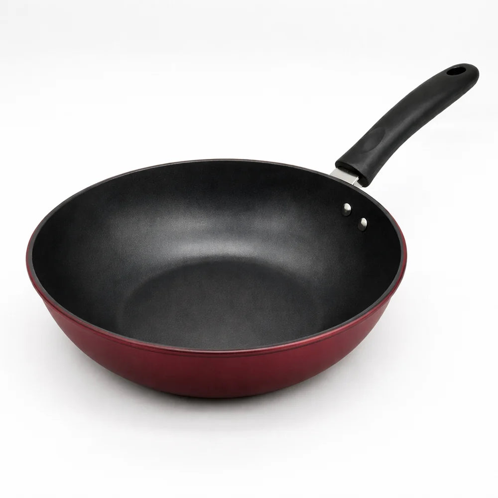 Kadirelli Wokpan - 32cm - Rood - PFAS-Vrij - Inductie