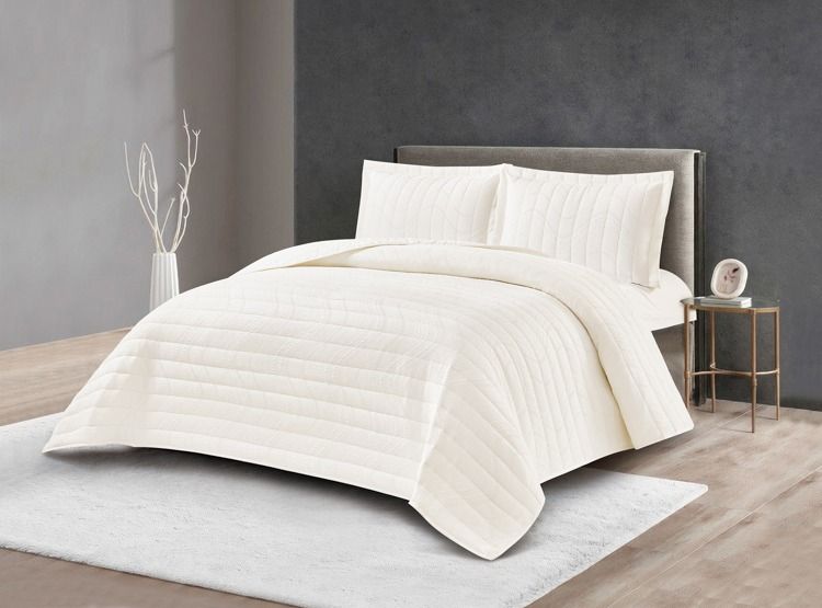 Lavella Hale Bedsprei Set 3-delig - Wit - 260x240cm