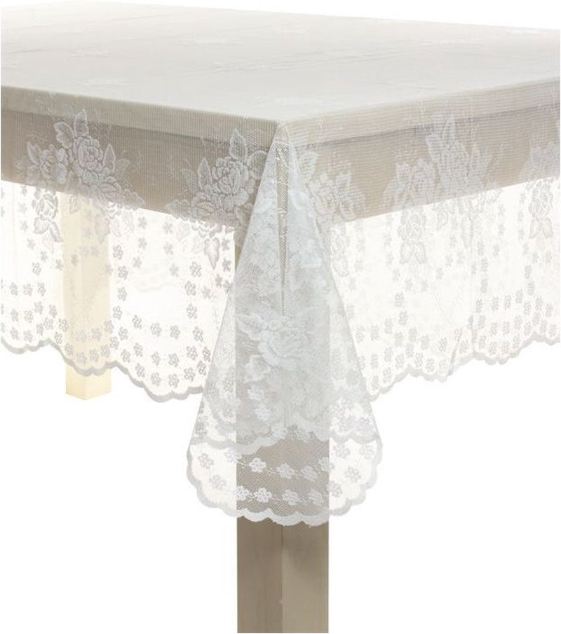 Lavella Iris Tablecloth - Cream - 160x220cm - Tablecloth 