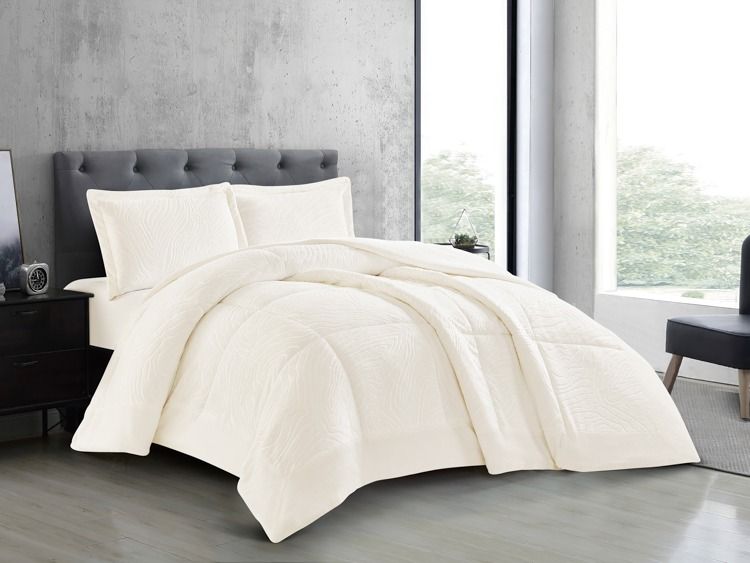 Lavella Nazli Bedsprei Set 3-delig - Wit - 260x240cm - Flanel