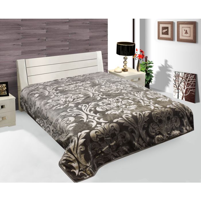 Lavella Arelis Deken - Antraciet - 200x240 cm - Plaid