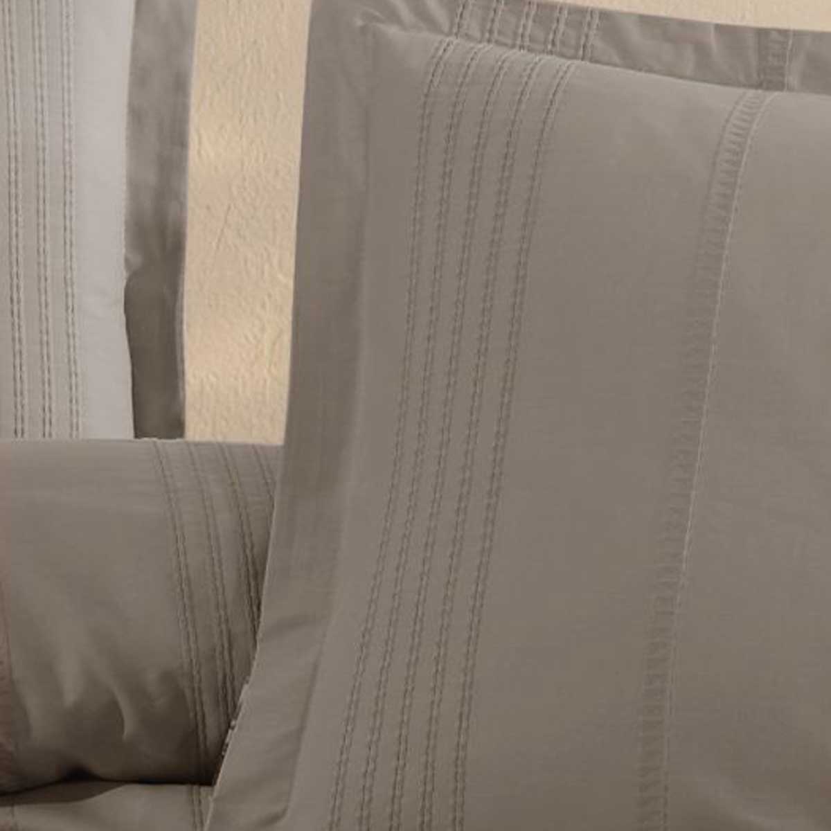 Lavella Tayla Dekbedovertrekset - 4-delig - Katoen - Taupe - 200x220 cm