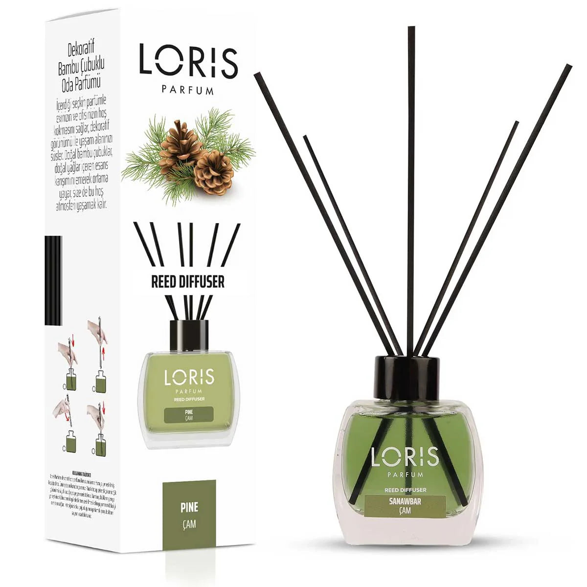 Loris Parfum - Geurstokjes - Sanawbar - 120ml