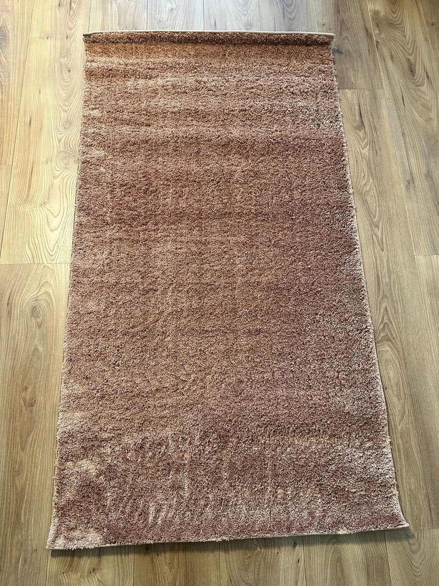 Magic Floors Zachte Loper - Oud Roze Hoogpolig - 80x300 cm - Keukenloper - Karpet - Vloerkleed - Vloerkleden - Loper Tapijt - TEKZEN