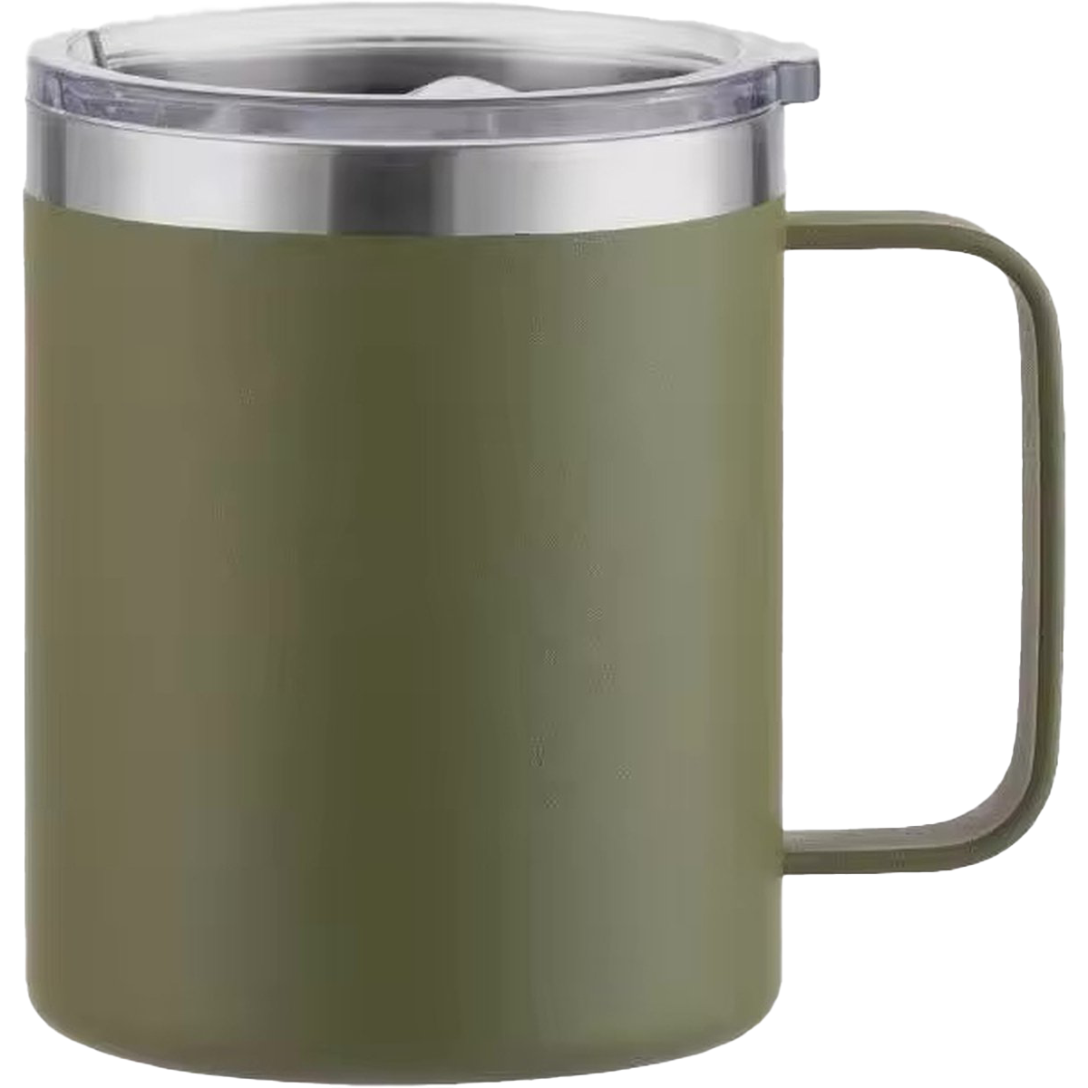 MONOO Dubbelwandige Koffiekop - Koffie Beker - 350ml - Groen - RVS Beker - RVS Mok