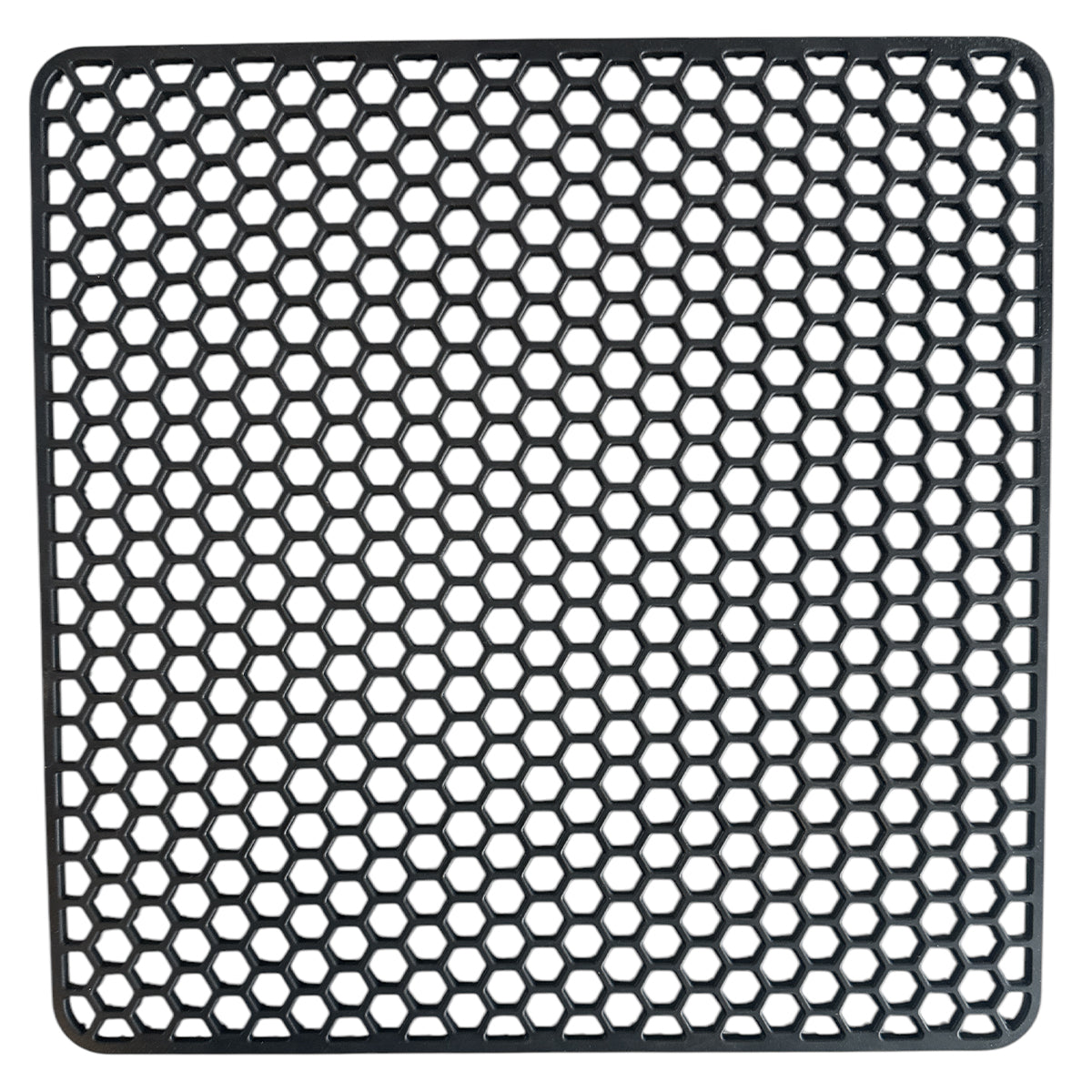 MONOO Gootsteenmat - Hexagon Patroon - Zwart - Vierkant - Siliconen - 30x30cm - BPA-Vrij - Extra Dik