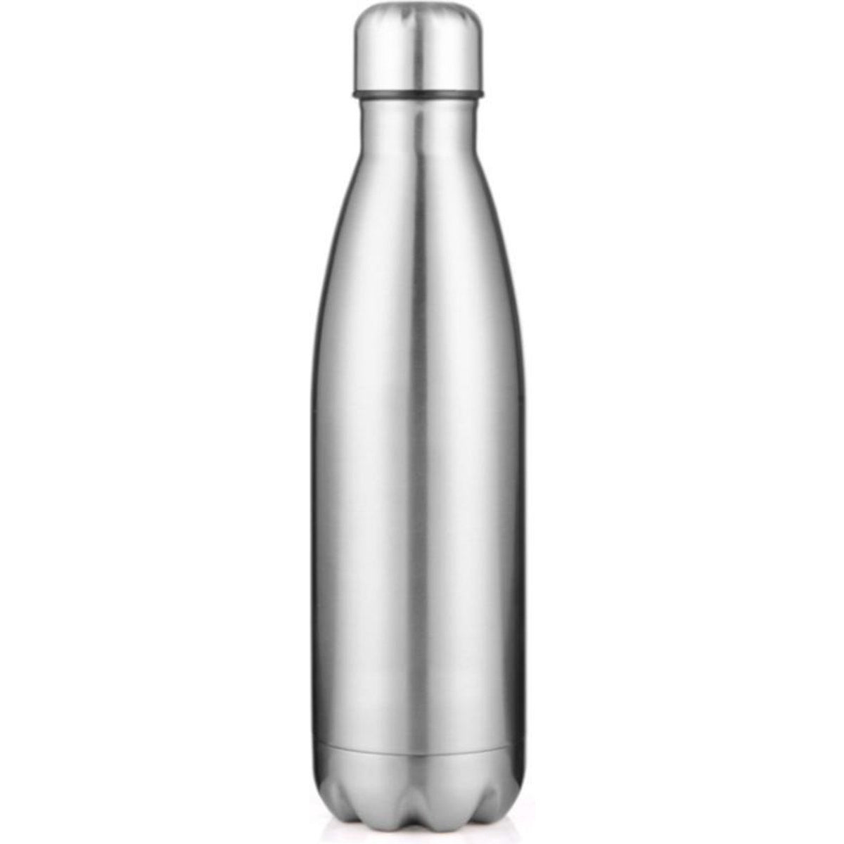 MONOO Thermosfles - 500ml - Zilver - Dubbelwandige Thermosfles - Drinkfles - BPA Vrij - Theefles - Thermos