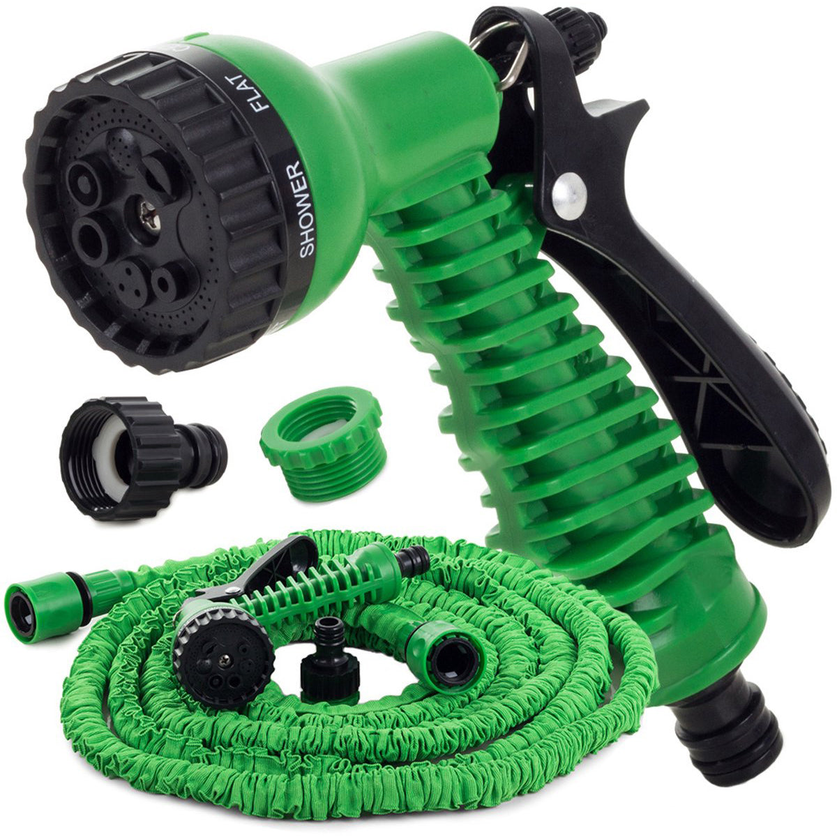 MONOO Flexibele tuinslang en bewatering 60 meter - Tuinbewatering - Tuinsproeier - Waterslang - 7 Sproeifuncties
