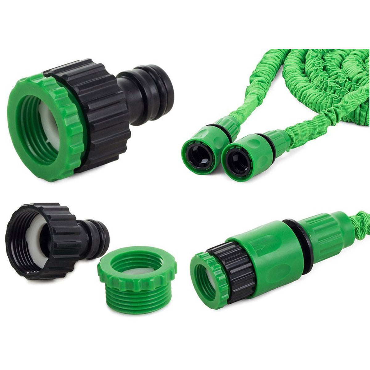 MONOO Flexibele tuinslang en bewatering 60 meter - Tuinbewatering - Tuinsproeier - Waterslang - 7 Sproeifuncties