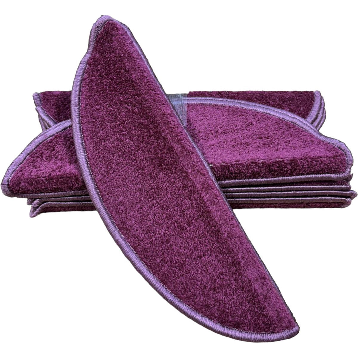 MONOO Trapmatten Set - Paars - 15 Stuks - Halve Maantjes voor Trap
