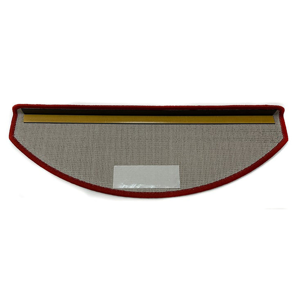 MONOO Trapmatten Set - Rood - 15 Stuks - 56x17x3cm - Zelfklevende Halve Maantjes voor Trap